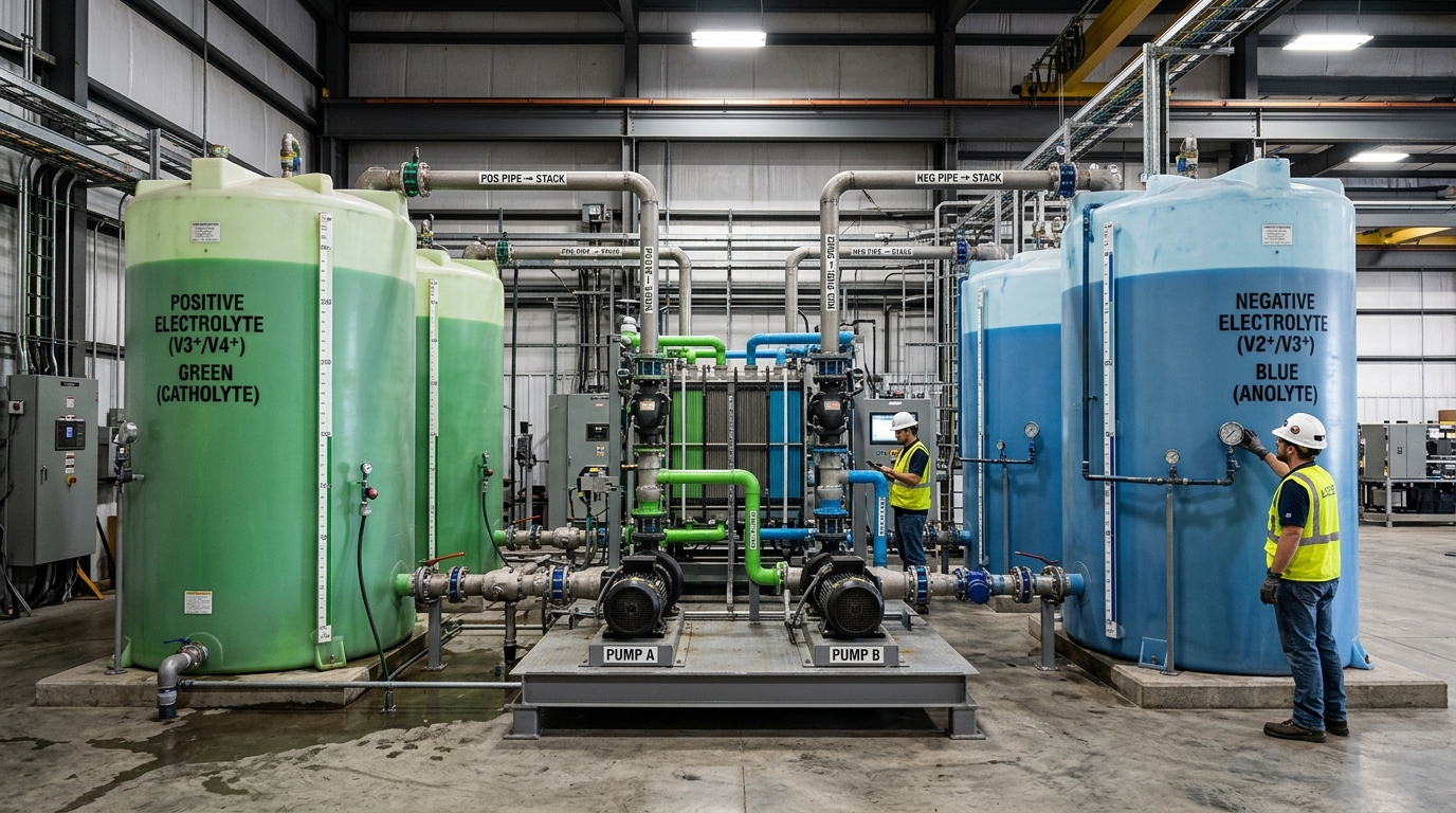 Protočne redoks baterije (Redox Flow): džinovski rezervoari za industrijska skladišta